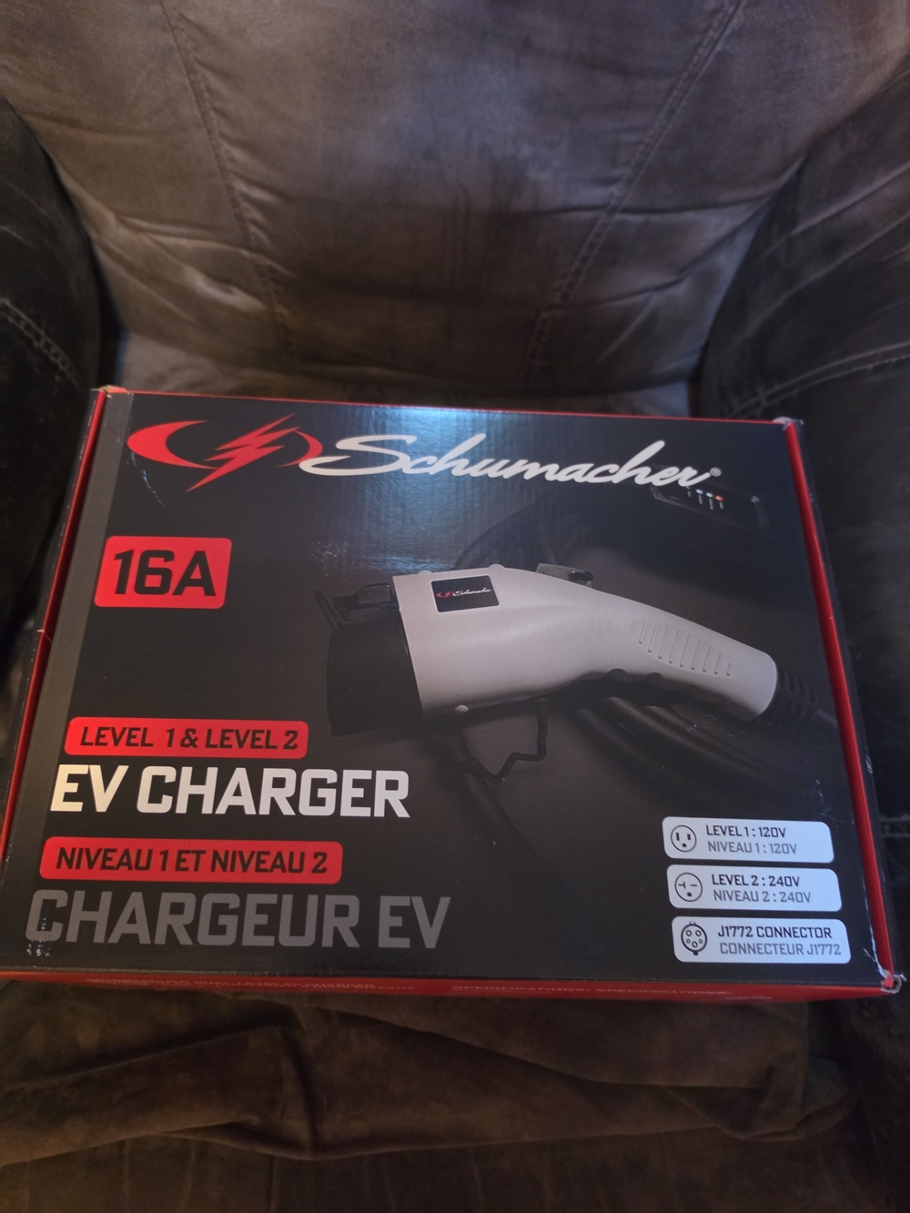 Schumacher 16A White EV Charger - Level 1 & Level 2